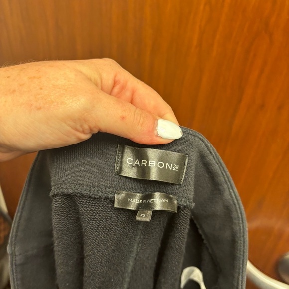 Carbon38 Straight Leg Sweatpants French Terry Organic Cotton Sweatpants BLK XS - Picture 10 of 12